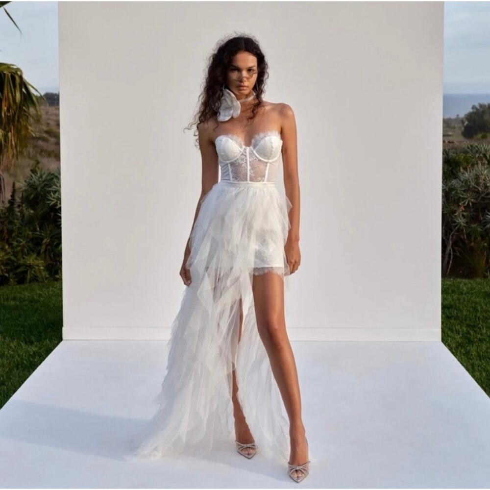 For Love And Lemons White Maxi Dress